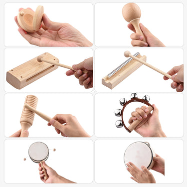 Ecotoys HarmonyPlay | Lleva la música a las manos de tu hijo - Set de instrumentos musicales de madera